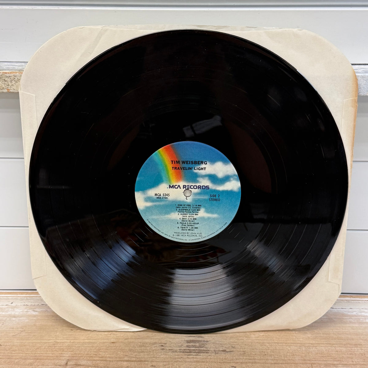 Tim Weisberg Travelin’ Light Vinyl LP 1981 MCA #MCA-5245