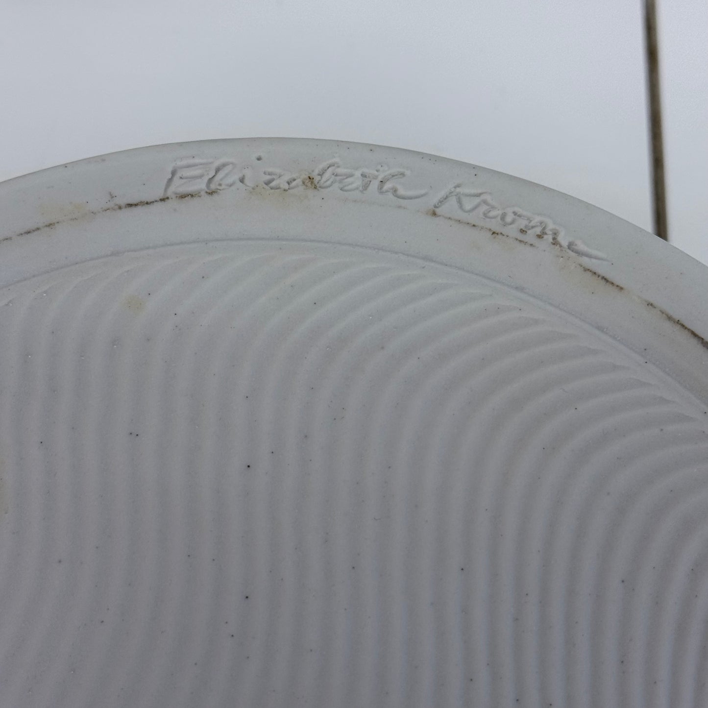 Quail Run Pottery Bowl Signed Elizabeth Krome Studio Art