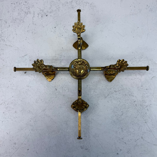 Mottahedeh Art Nouveau Style Brass Expandable Trivet Stand