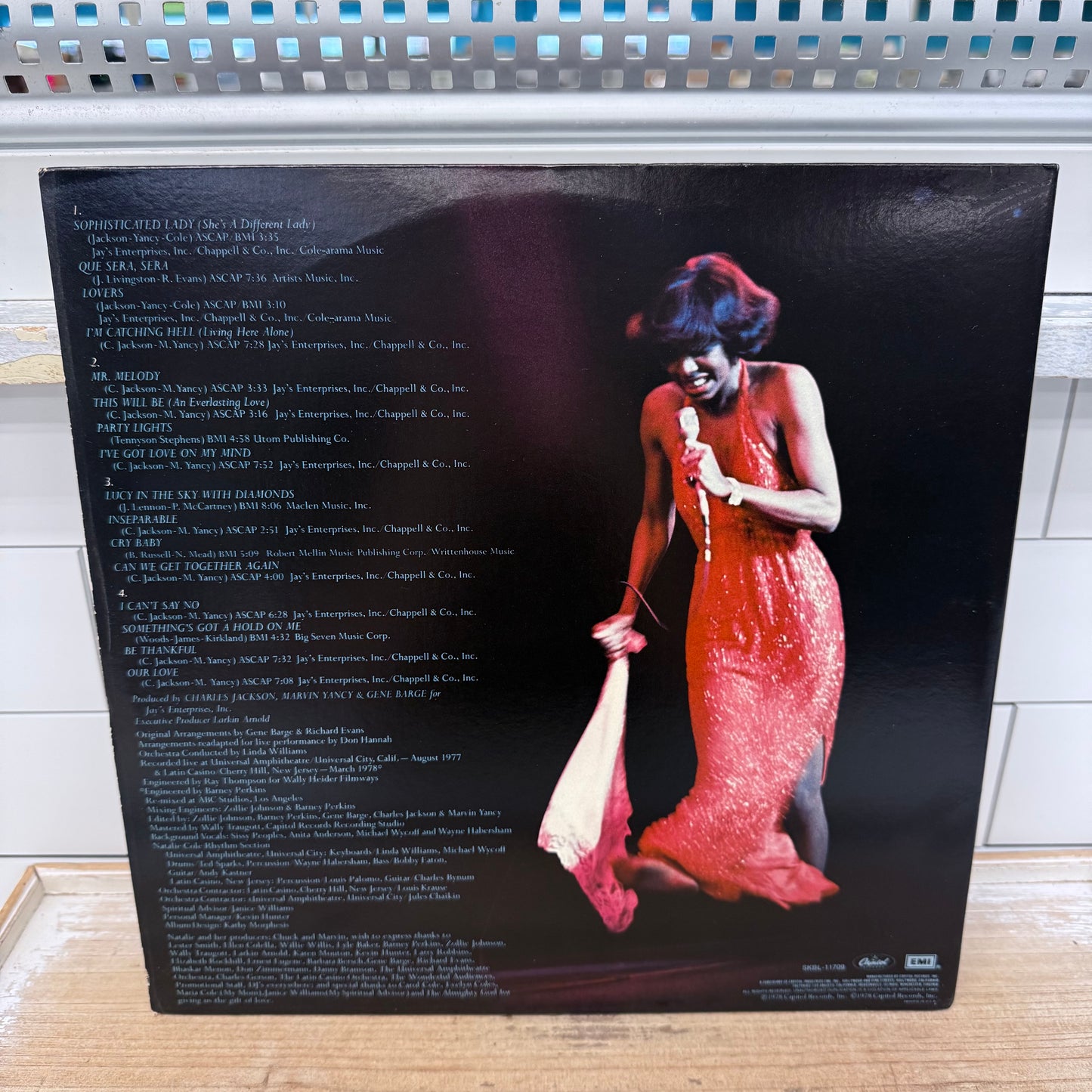 Natalie Cole Natalie Live Double Vinyl LP 1978 Capitol #SKBL-11709