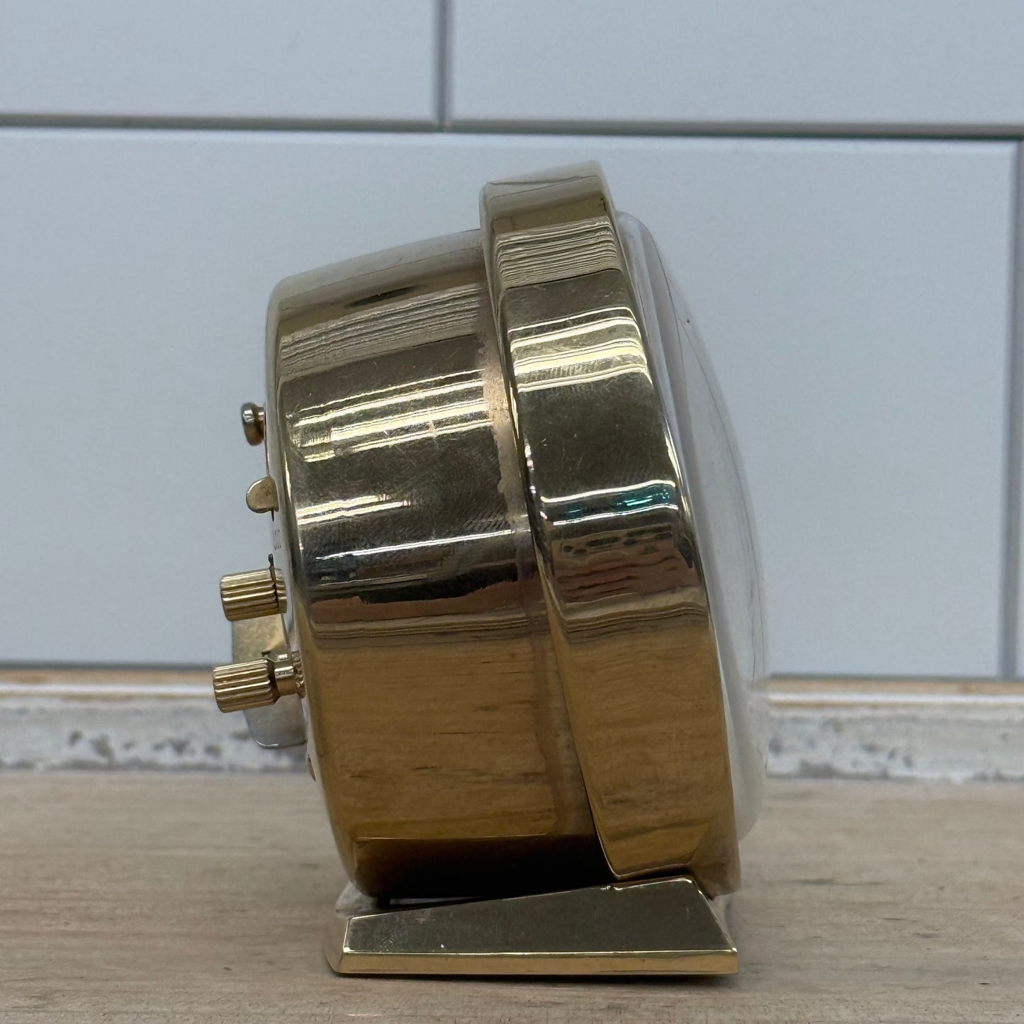 Westclox Baby Ben 22K Gold Finish Alarm Clock Tested Works