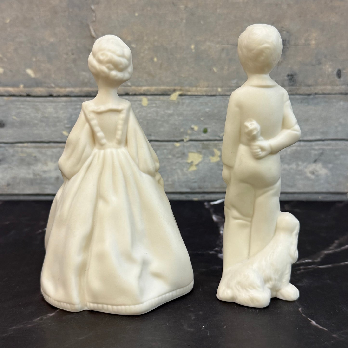 House of Litz Kathie & Donnie Bisque Figurines, Set of 2