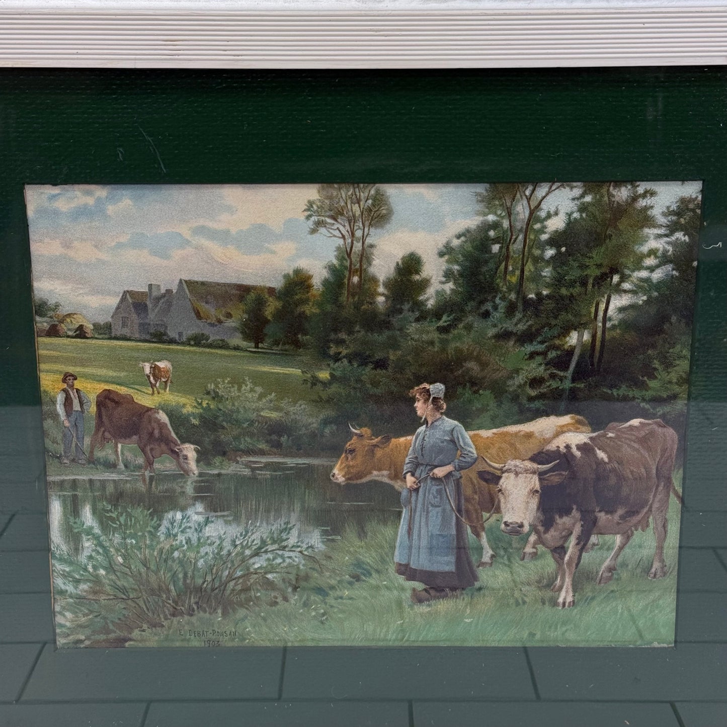 The Pasture After Édouard Debat-Ponsan Lithograph 1903