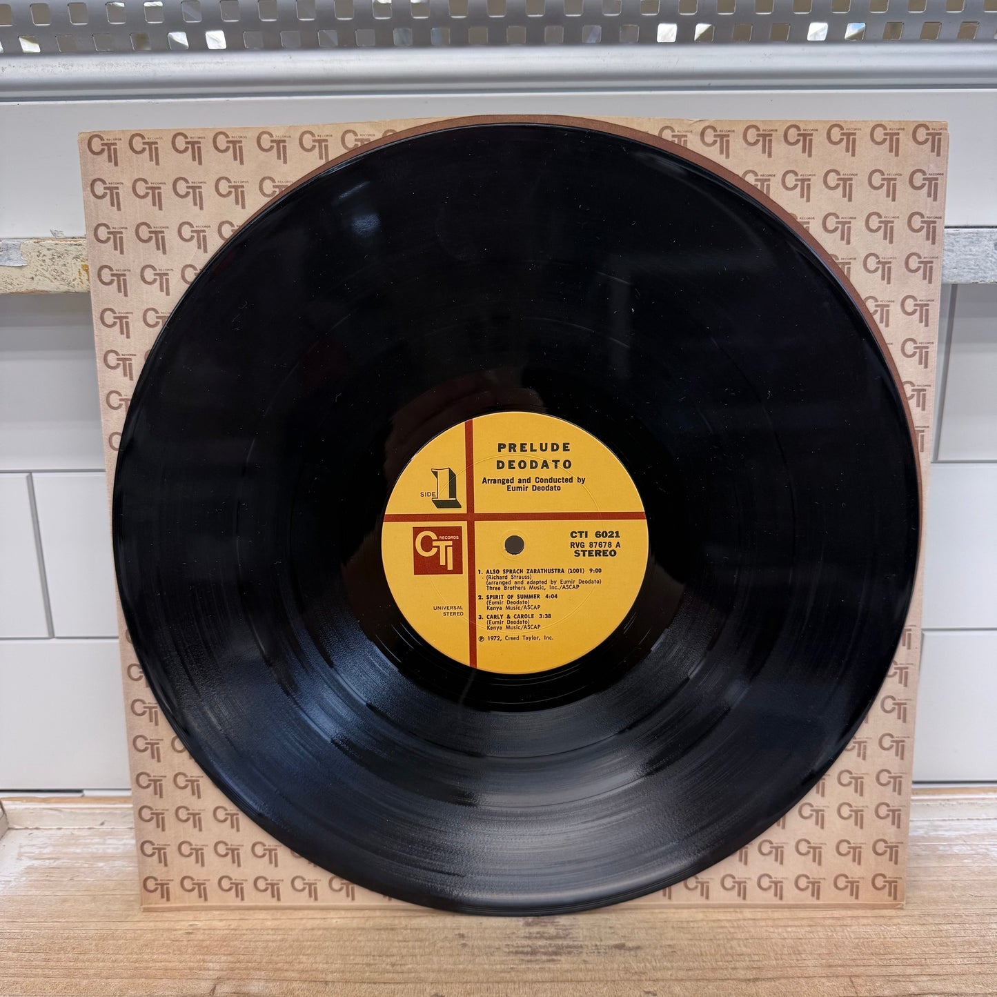 Deodato Prelude Vinyl Record 1972 #CTI6021
