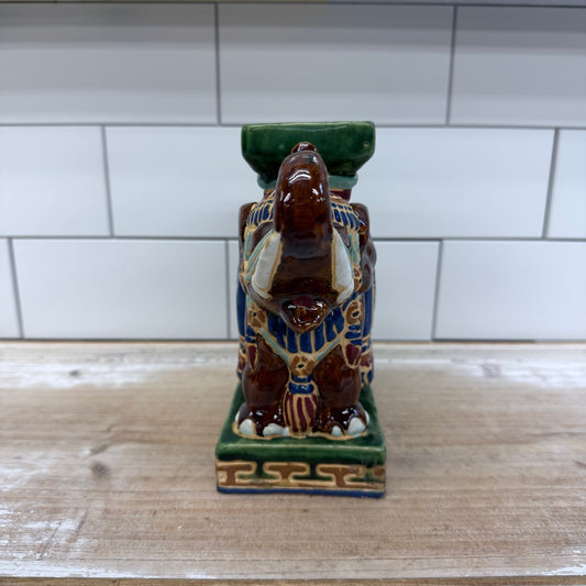 Elephant Glazed Ceramic Figurine