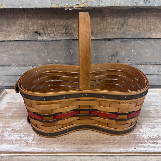 Bradford Basket Co. Divided Basket, Signed 1998