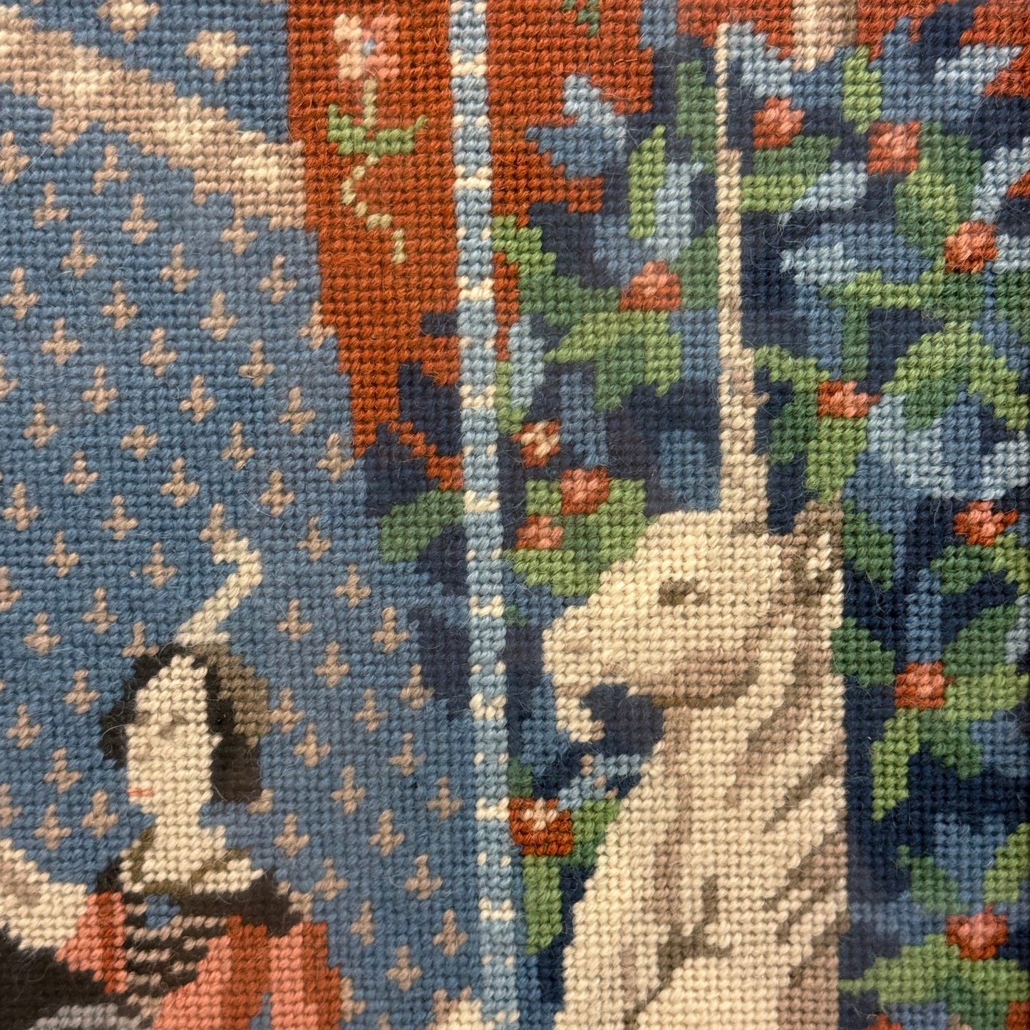 Lady & the Unicorn Needlepoint Medieval Tapestry Art