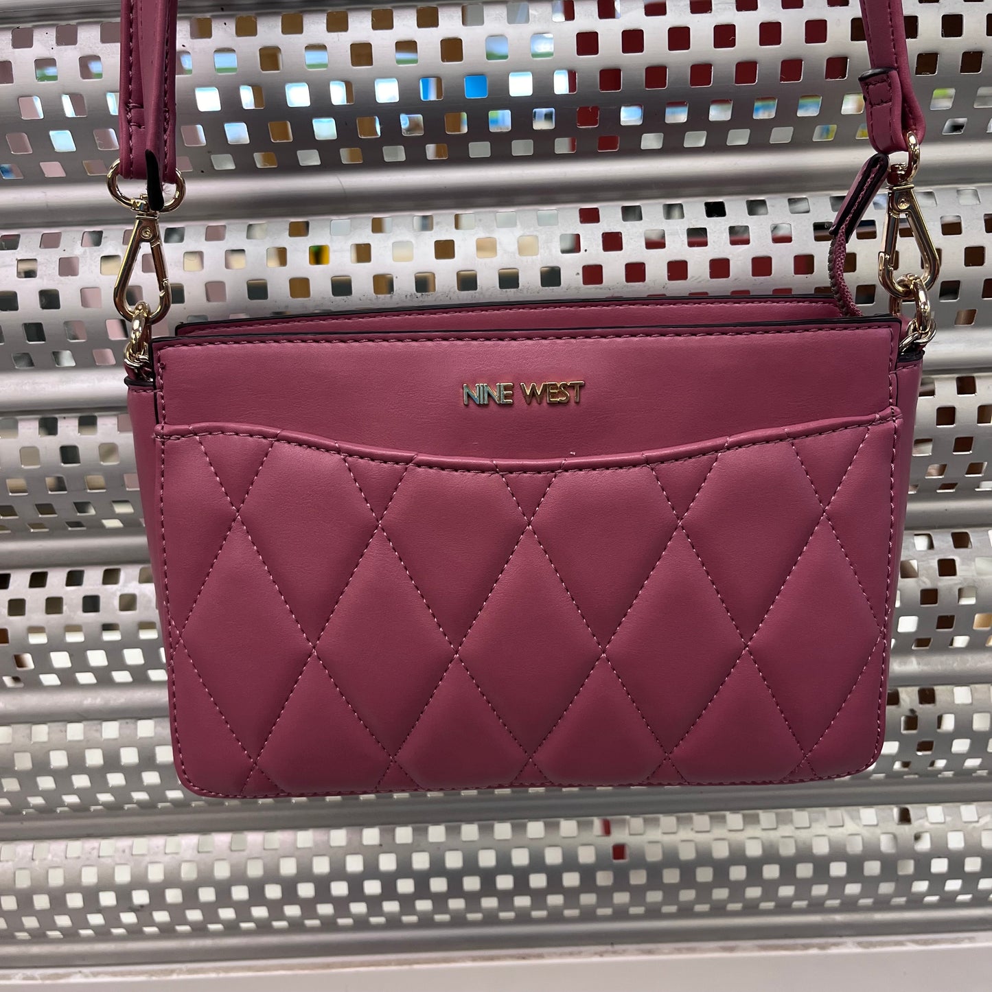 Nine West Quilted Faux Leather Crossbody Bag