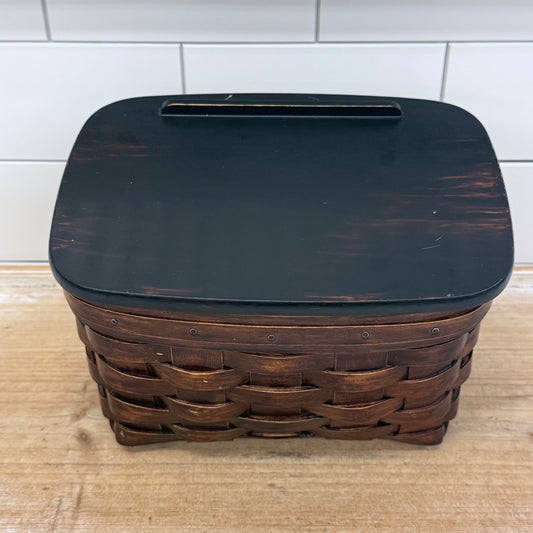 Longaberger Recipe Basket Box Blank Cards Dividers Signed
