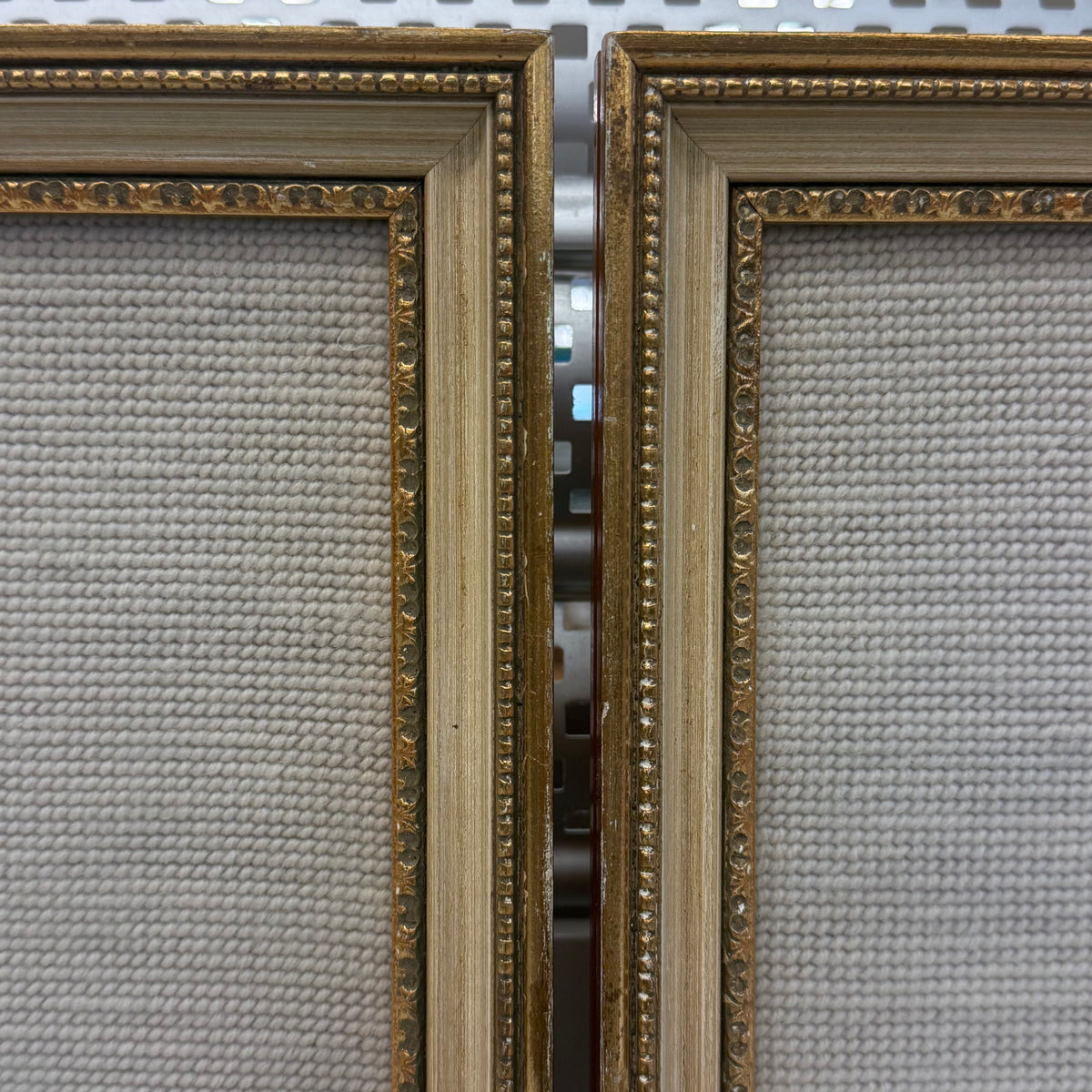 Blue Boy & Pinkie Framed Needlepoint Art, Set of 2