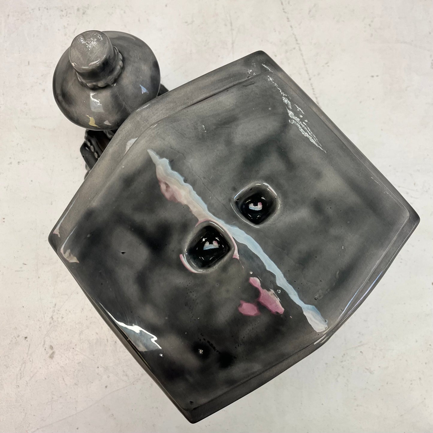 Train Cookie Jar, Signed 1977