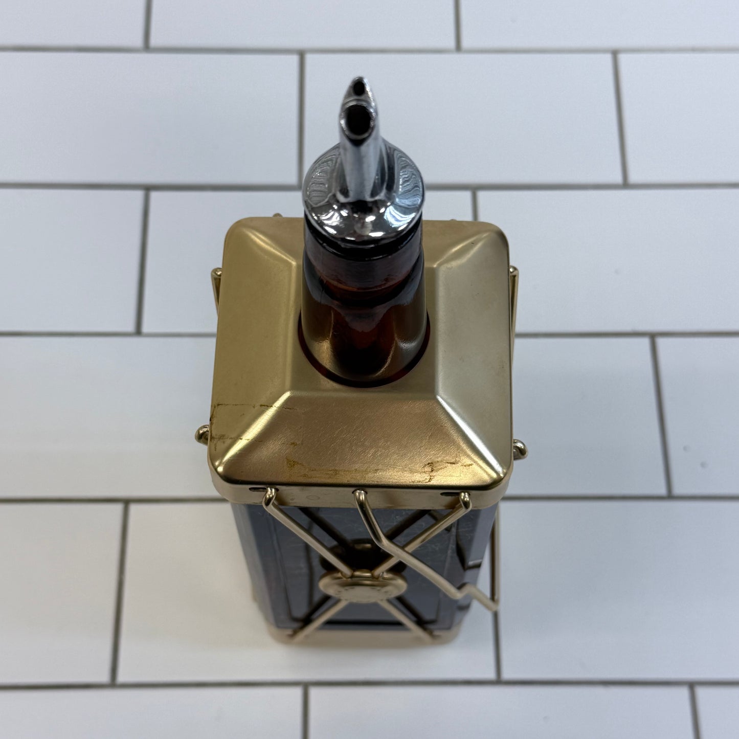 Swiss Harmony Musical Lantern Decanter Bottle Plays How Dry I Am