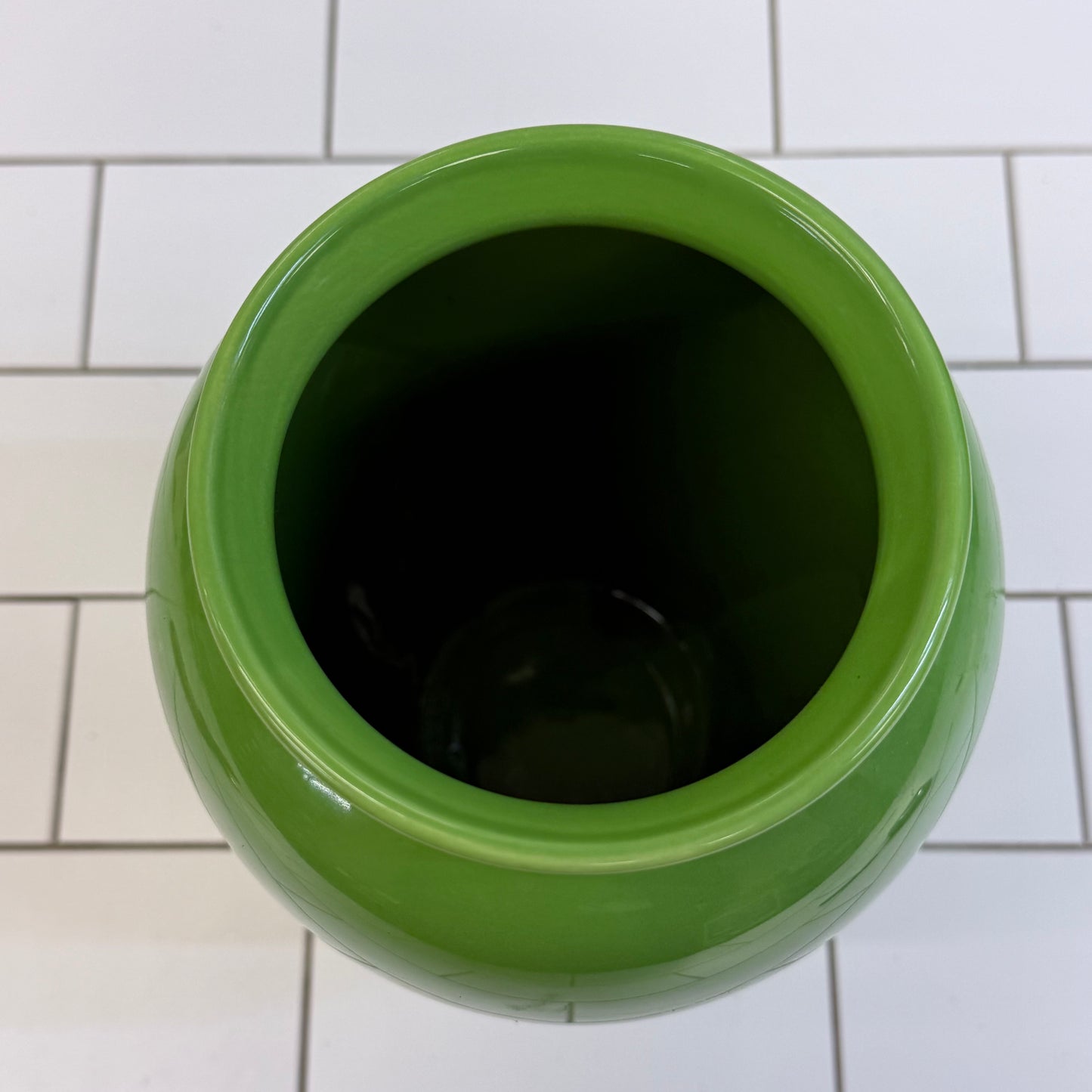 Dansk Apple Green Ceramic Vase Portugal 1980s–1990s
