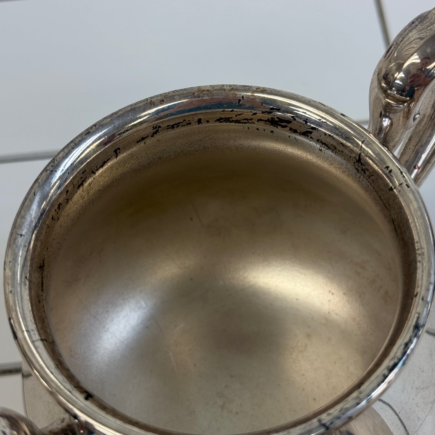 Reed & Barton Jamestown Silverplate Sugar & Creamer Set