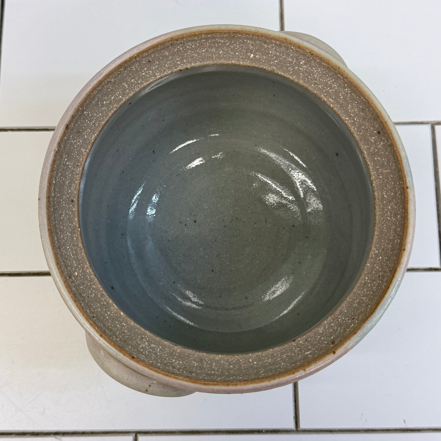 Holloman Pottery Drip Glaze Lidded Stoneware Jar