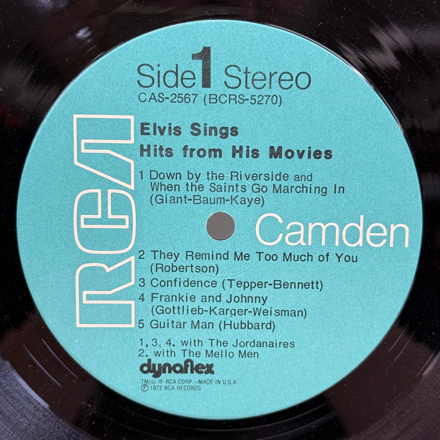 Elvis Sings Hits from His Movies Vol 1 Vinyl LP 1972 #CAS-2567