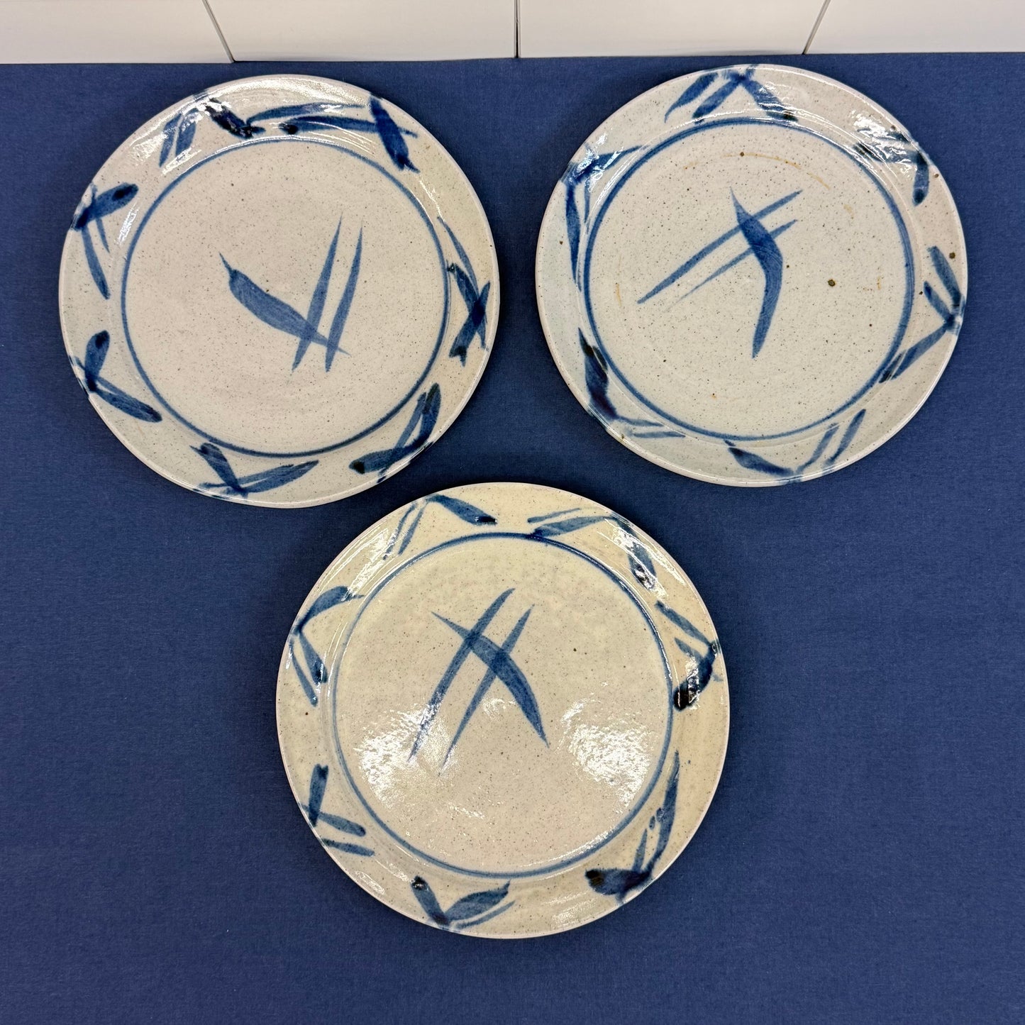 Bill Heyduck 1988 Signed Studio Pottery Plate Set of 4