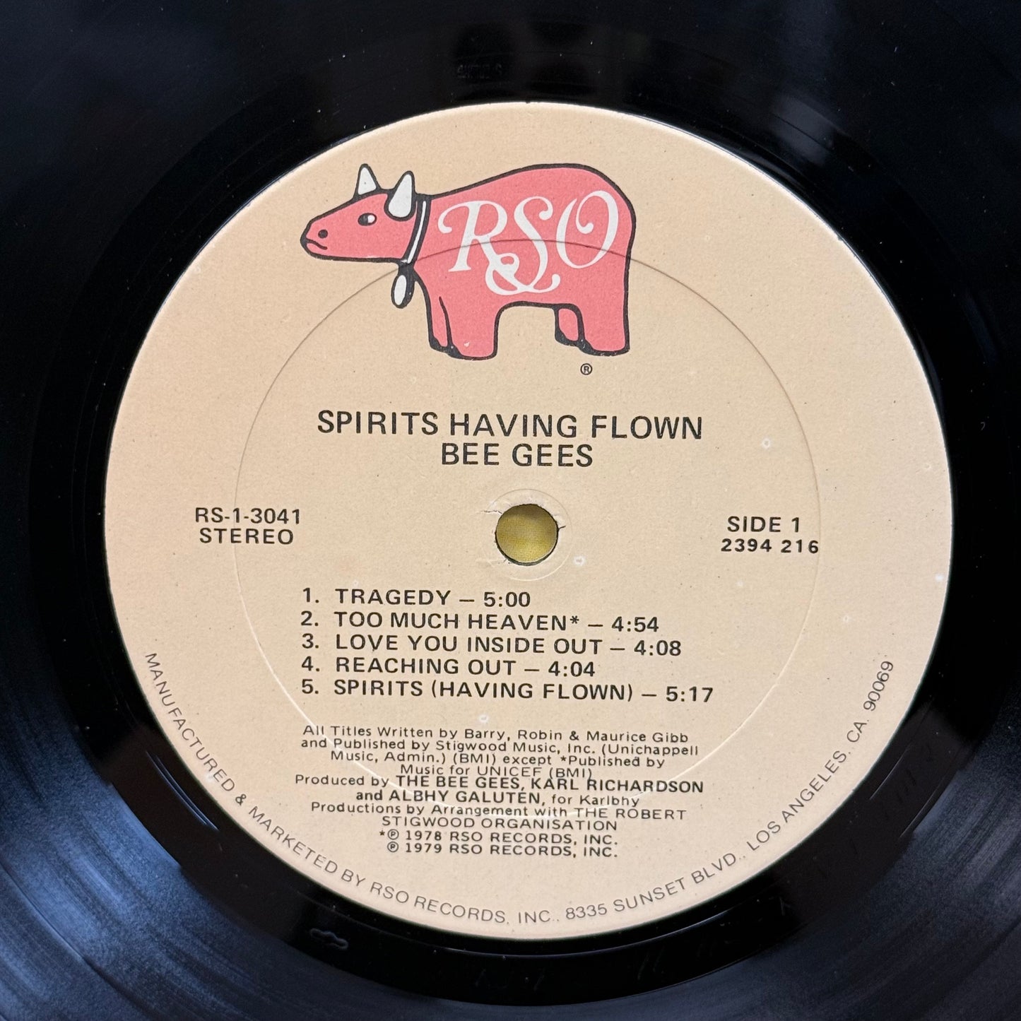 Bee Gees Spirits Having Flown Vinyl Record LP 1979 #RS-1-3041