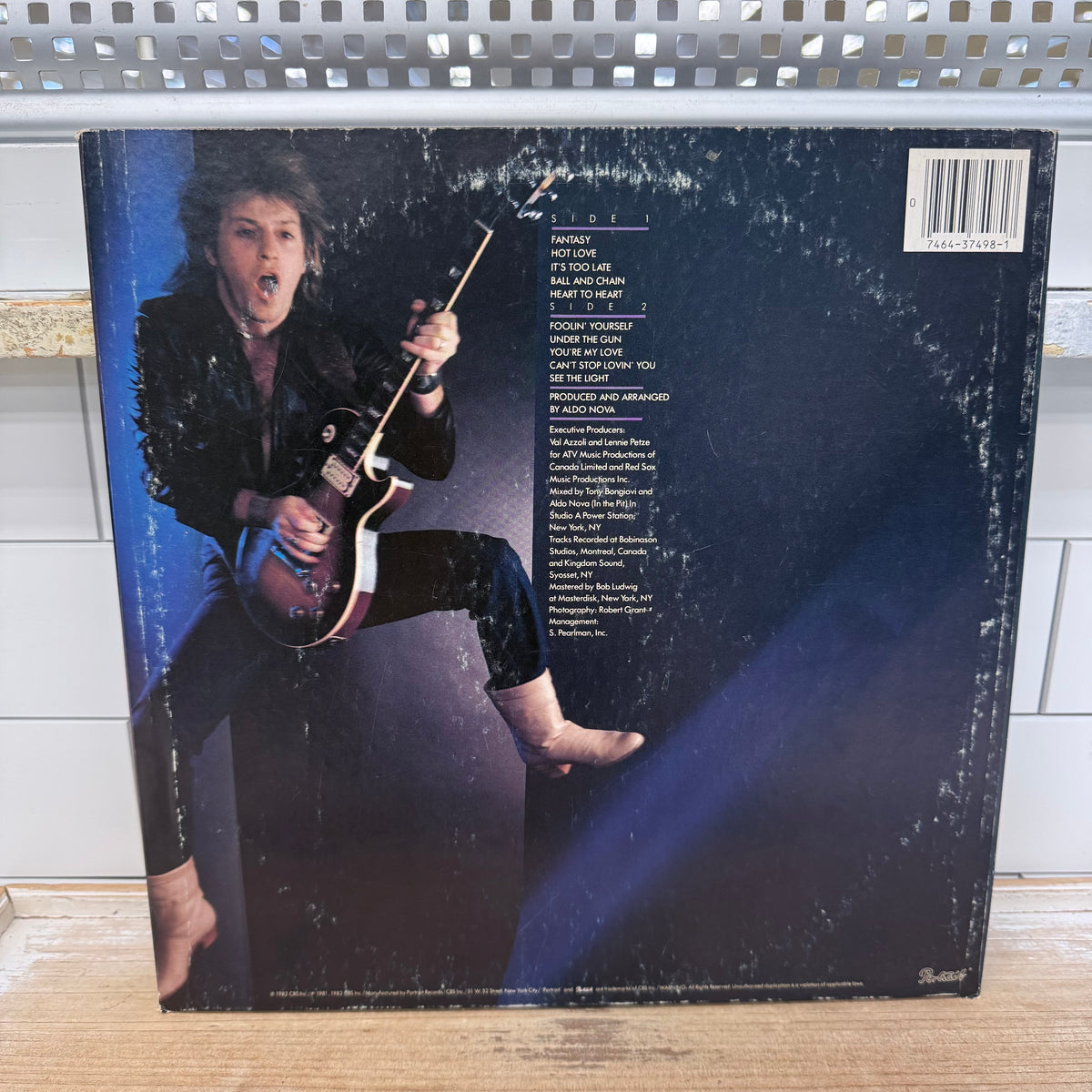 Aldo Nova Aldo Nova Vinyl LP 1982 -- FR 37498