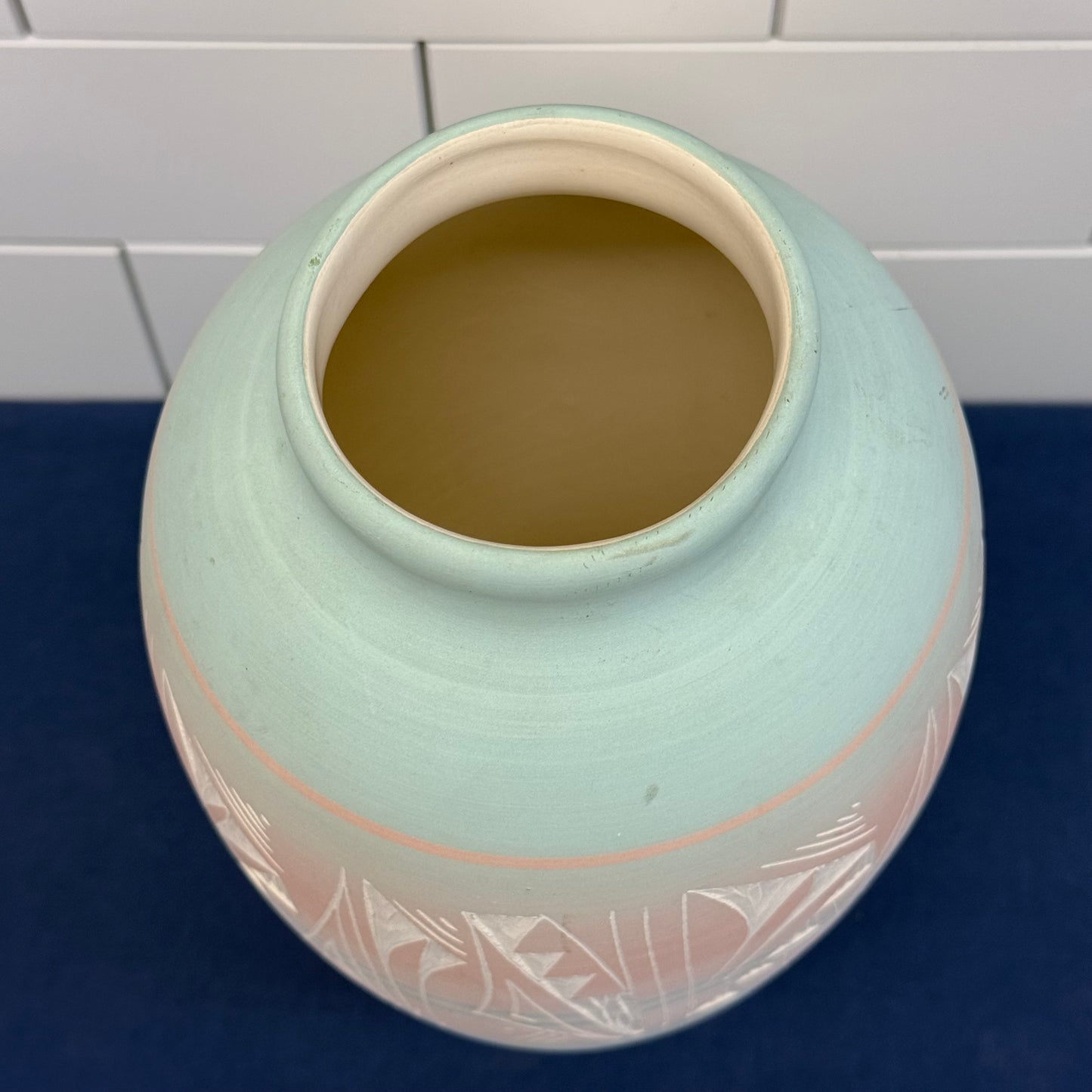Mesa Verde Pottery Signed Silas Etched Ceramic Vase Colorado