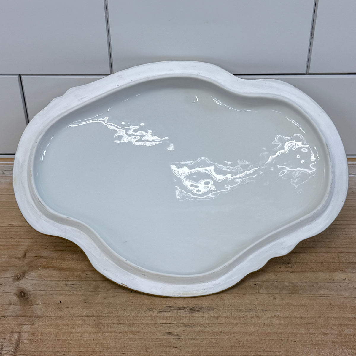 Jean Pouyat Limoges Rose Covered Vegetable Bowl c.1900
