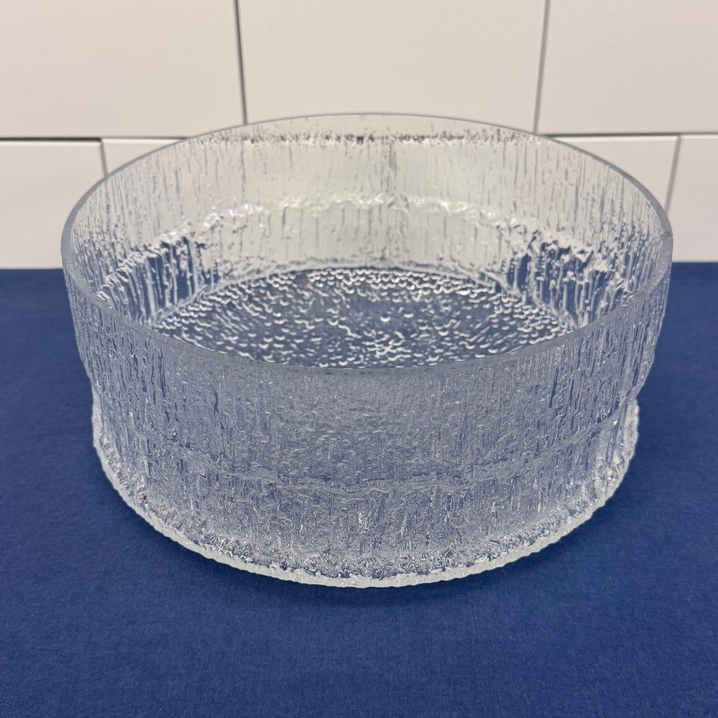 Tapio Wirkkala Iittala Aslak Icicle Glass Bowl Finland