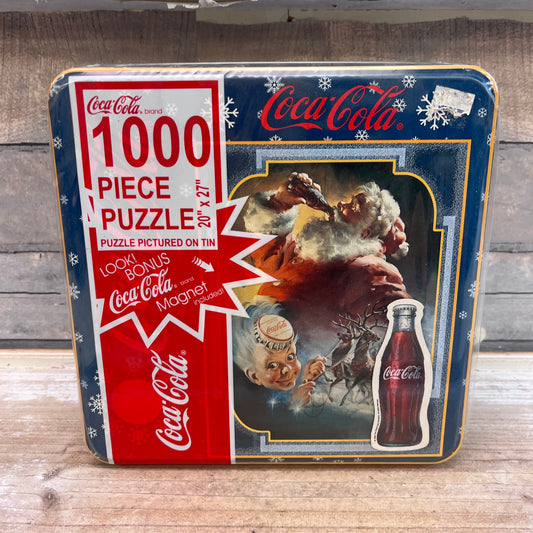 Coca Coca 1000 Piece Puzzle, Sealed in Collectible Tin