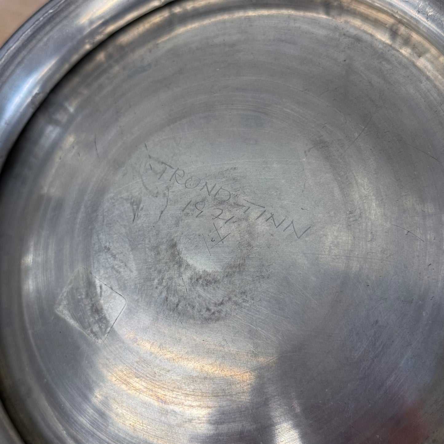 Trond Tinn Norway Pewter Punch Bowl & 8 Cups Set 1971