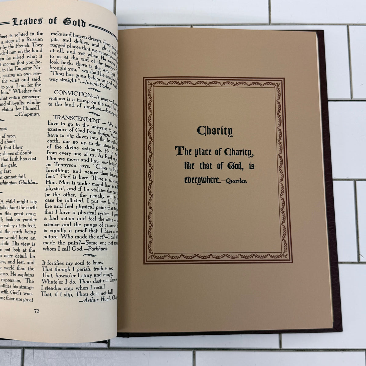 Leaves of Gold Standard Edition 1962 Coslett Vintage Book Slipcase