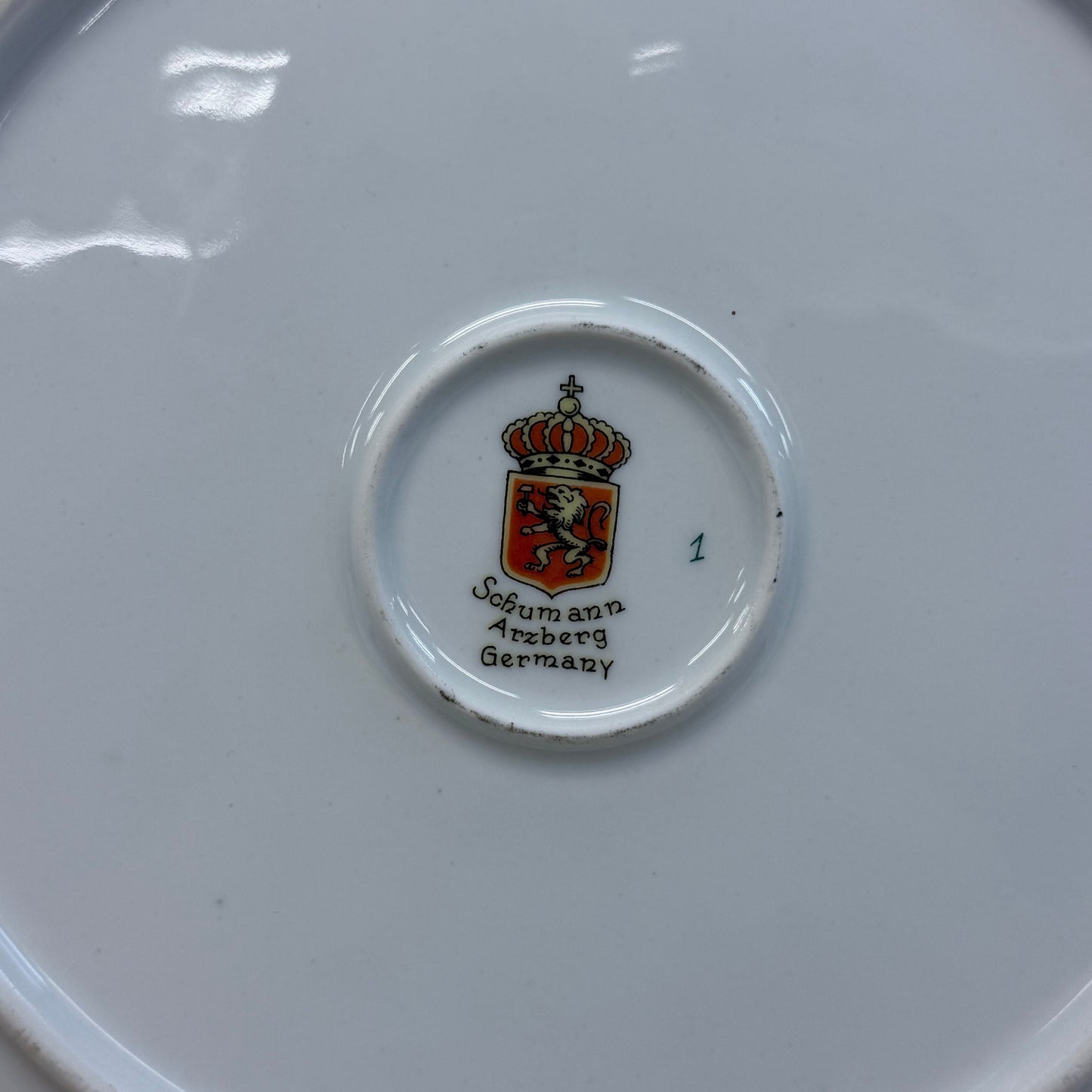 Schumann Plate, Arzberg Bavaria Gilded Porcelain