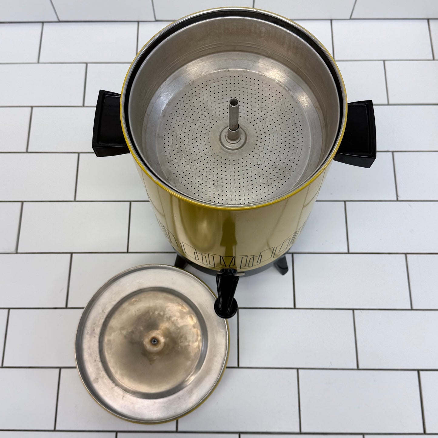 Empire Harvest Gold 32 Cup Electric Coffee Percolator Urn