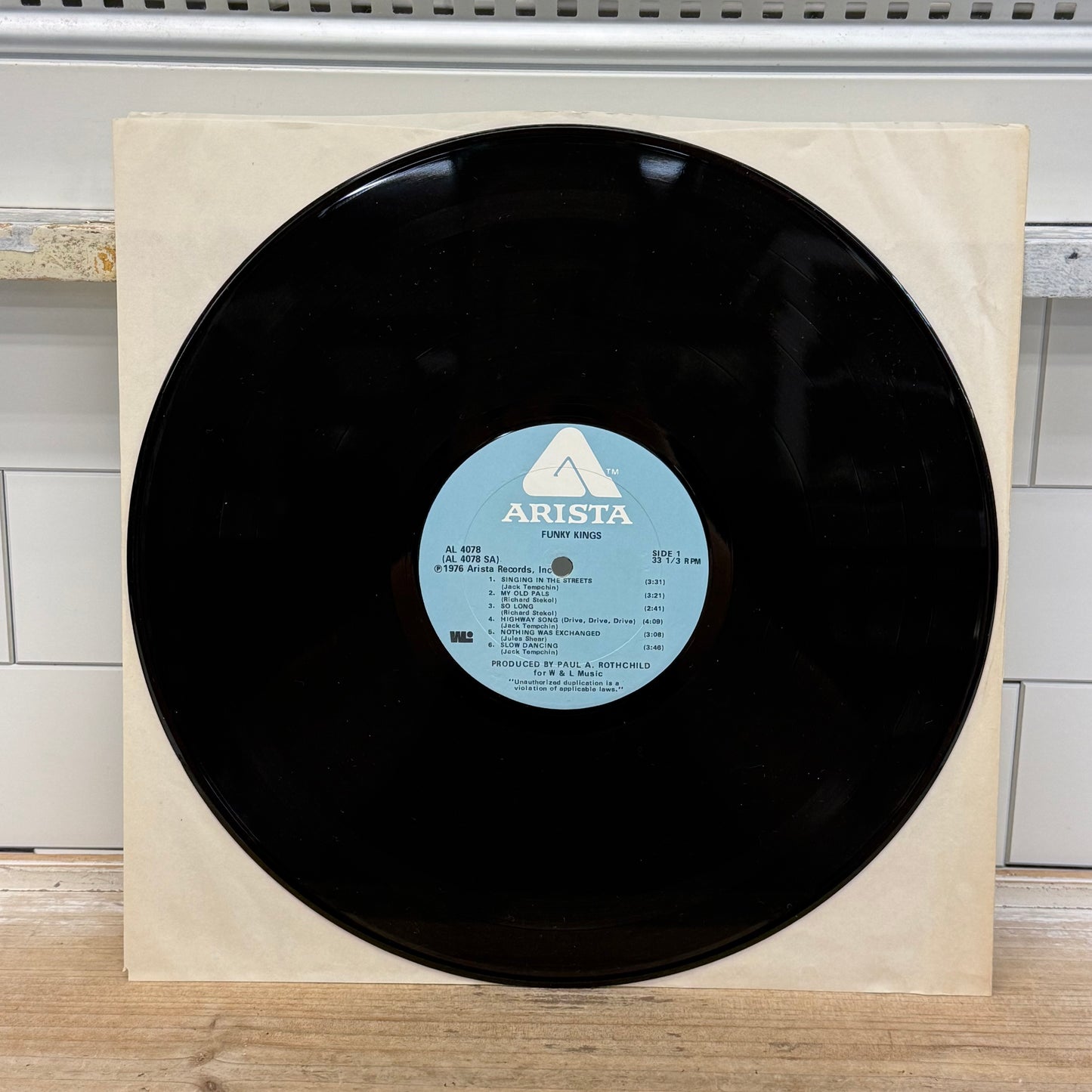 Funky Kings Self Titled Vinyl LP 1976 Arista Records #AL 4078