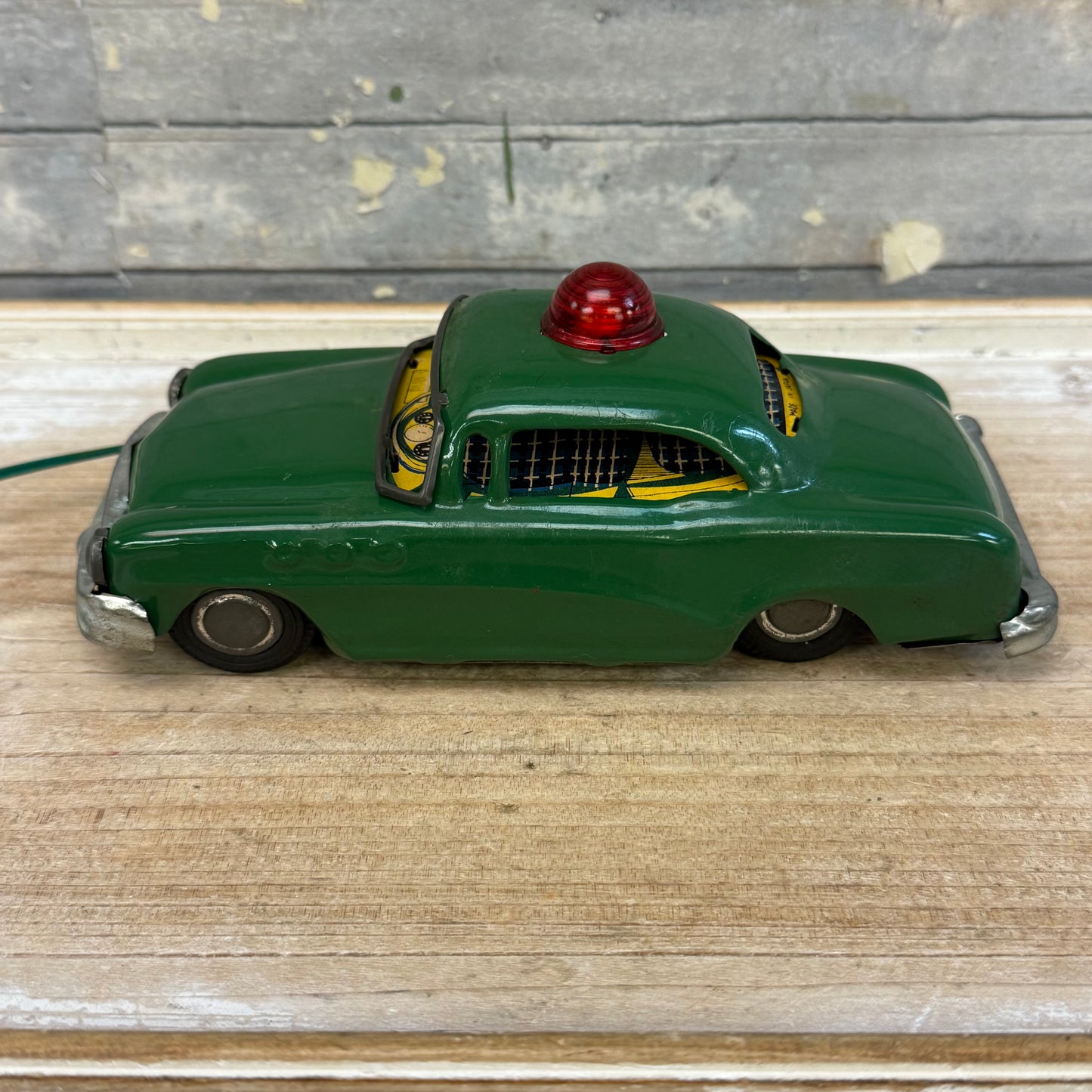 Marx Line Mar Battery Powered Police Car Tin Toy, 1950s