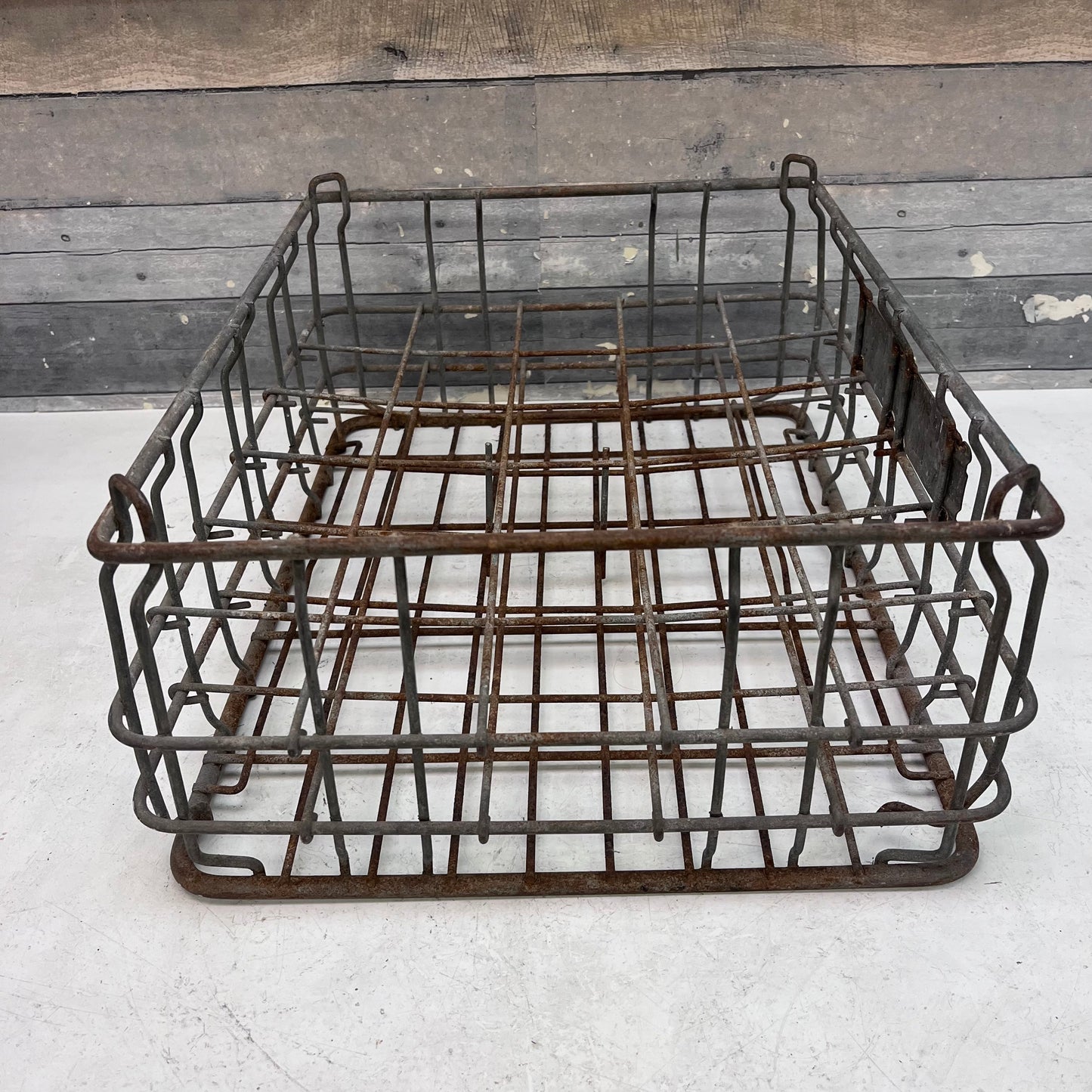 Putnam’s Dairy Galvanized Steel Dairy Crate