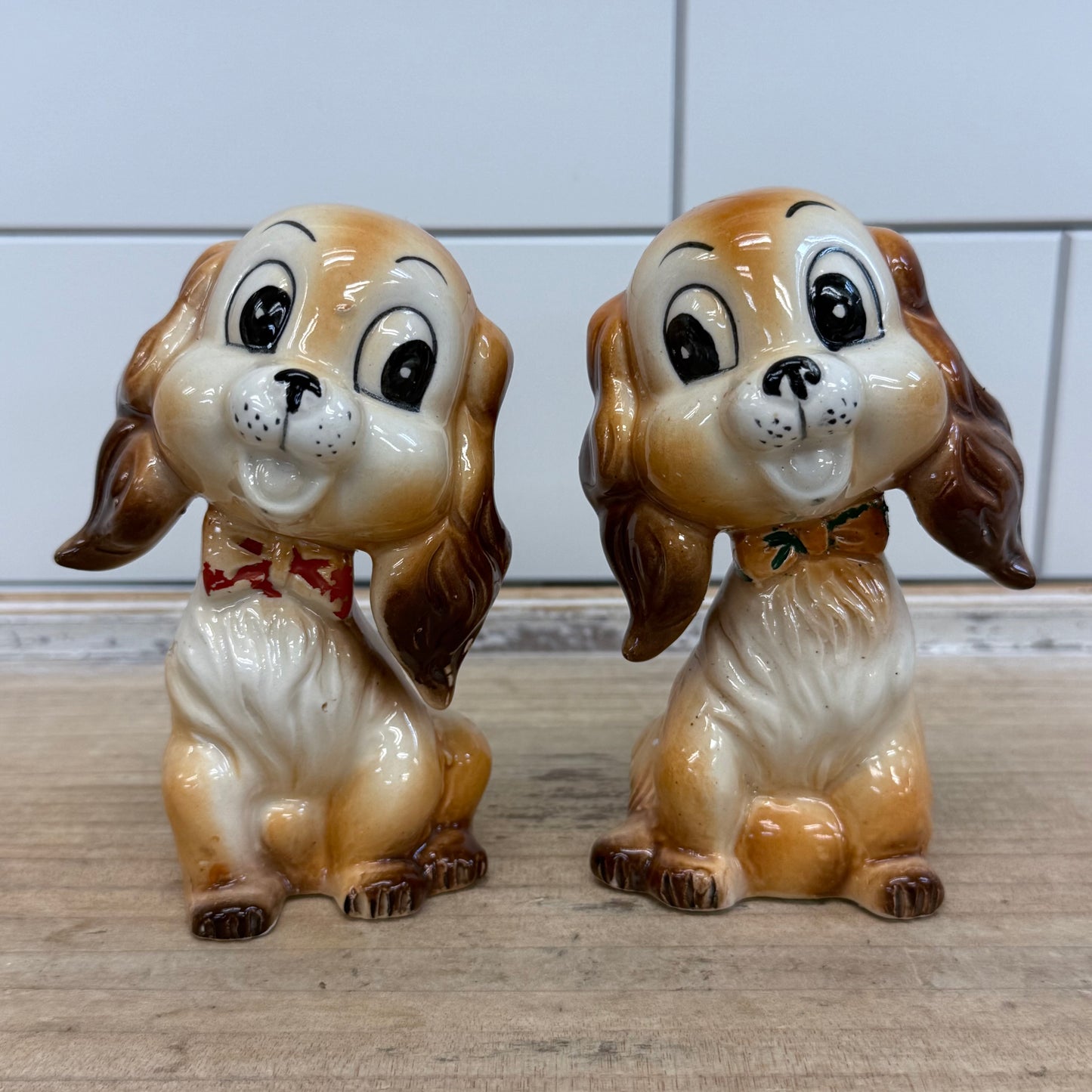 Commodore Cocker Spaniel Salt & Pepper Shakers Japan Set 2