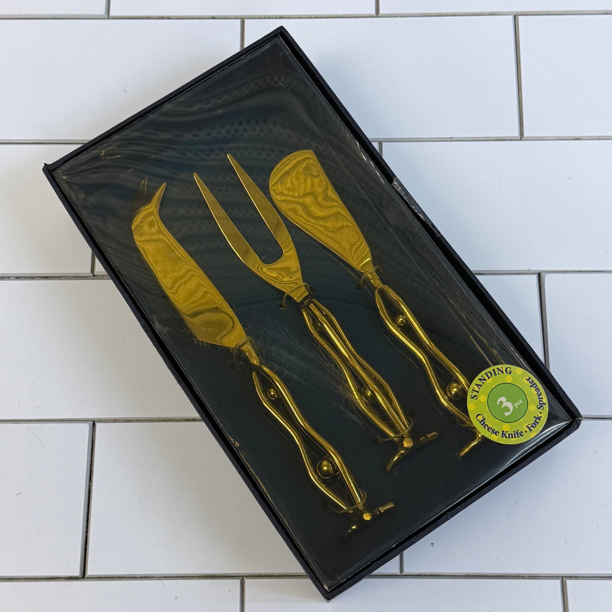 Wild Eye Designs Standing Cheese Knife Fork Spreader Set of 3