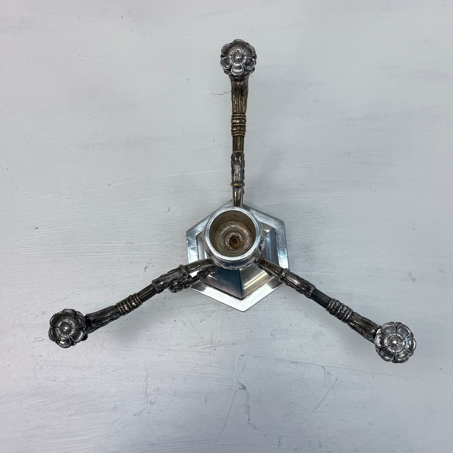 Towle William Adams Silver Plated Candle Holder