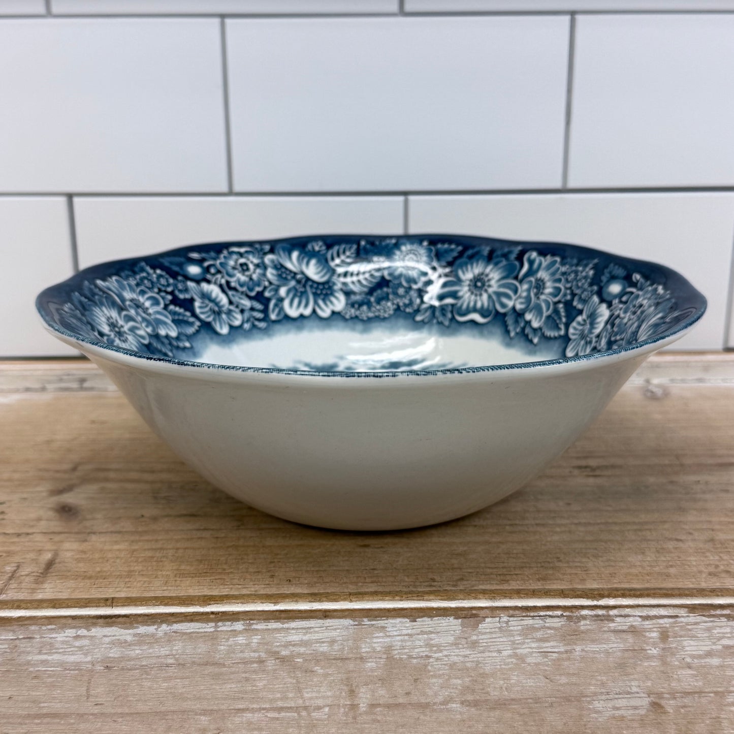Liberty Blue Fraunces Tavern Serving Bowls Set of 3 Ironstone
