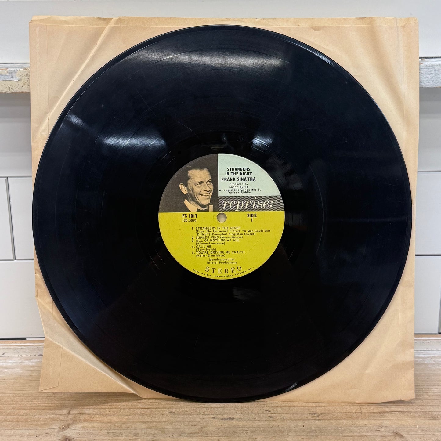 Frank Sinatra Strangers in the Night Vinyl Record 1966 #FS 1017