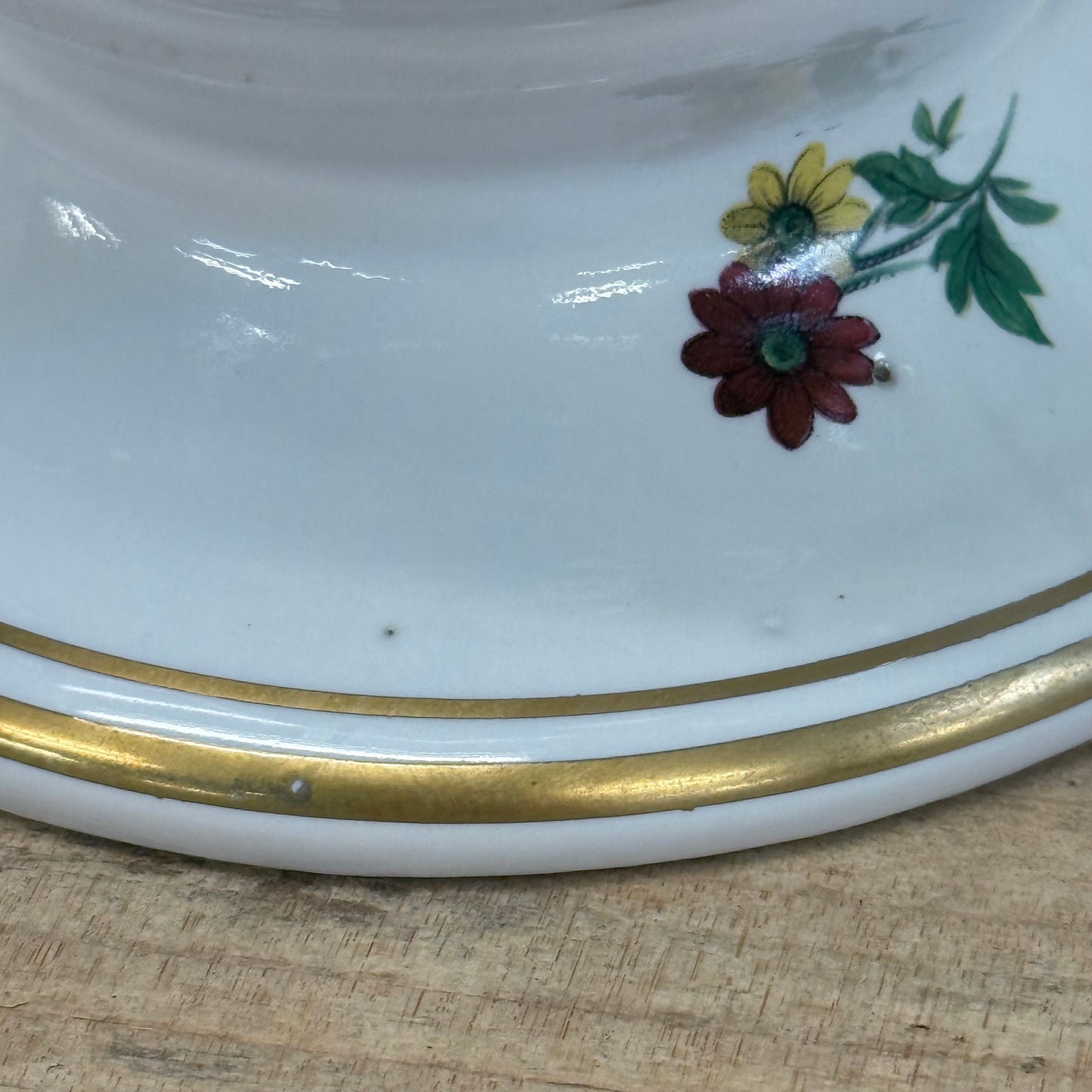 Porcelaine de Bruxelles Floral Pitcher 1960s