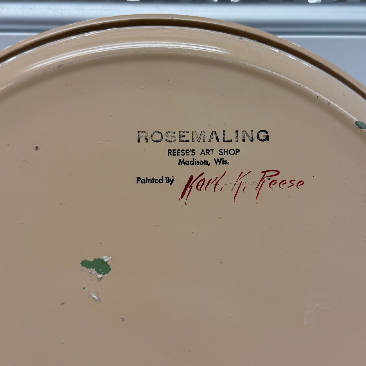 Rosemaling Tray Hand Painted Folk Art