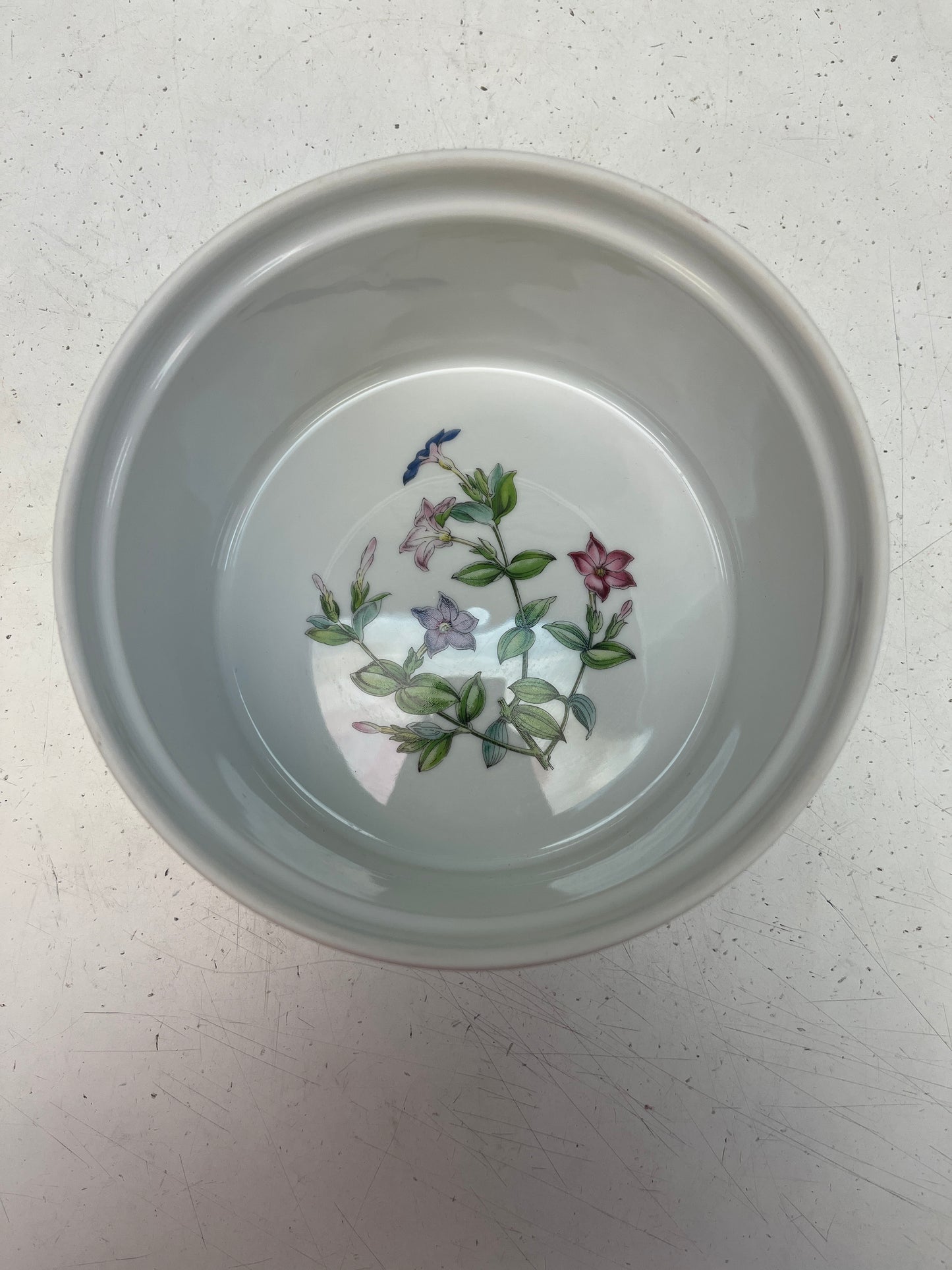 Spode Staffordshire Floral Soufflé Dish 7”