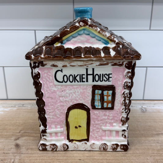 Grantcrest Cookie House Cookie Jar 1960s