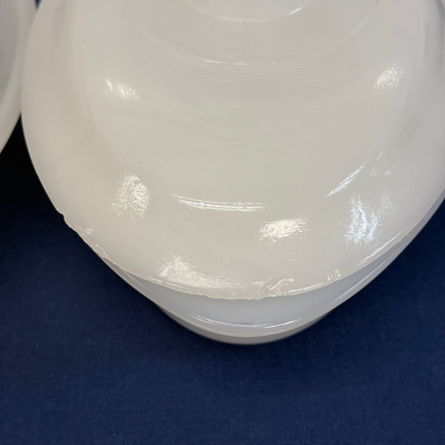 Glasbake Green Daisy Milk Glass Casserole Dishes Set of 2