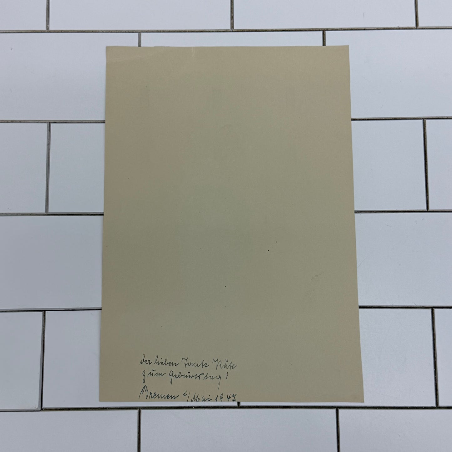 1941 Bremen Germany Clock Tower Art Print by K. Walter