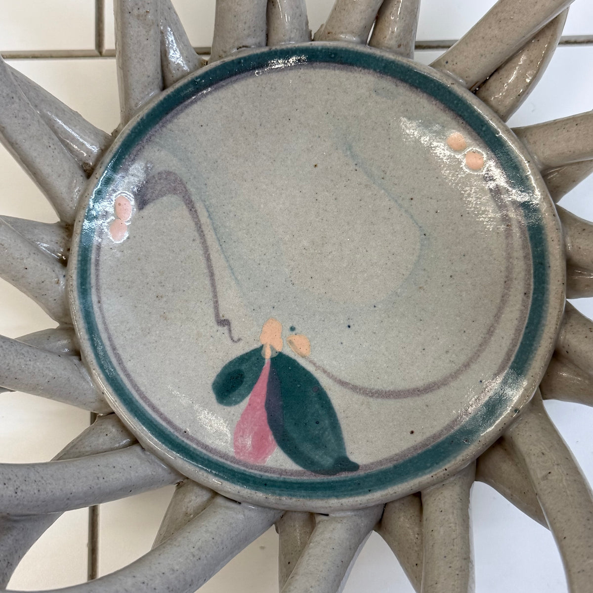 Studio Pottery Woven Ceramic Basket