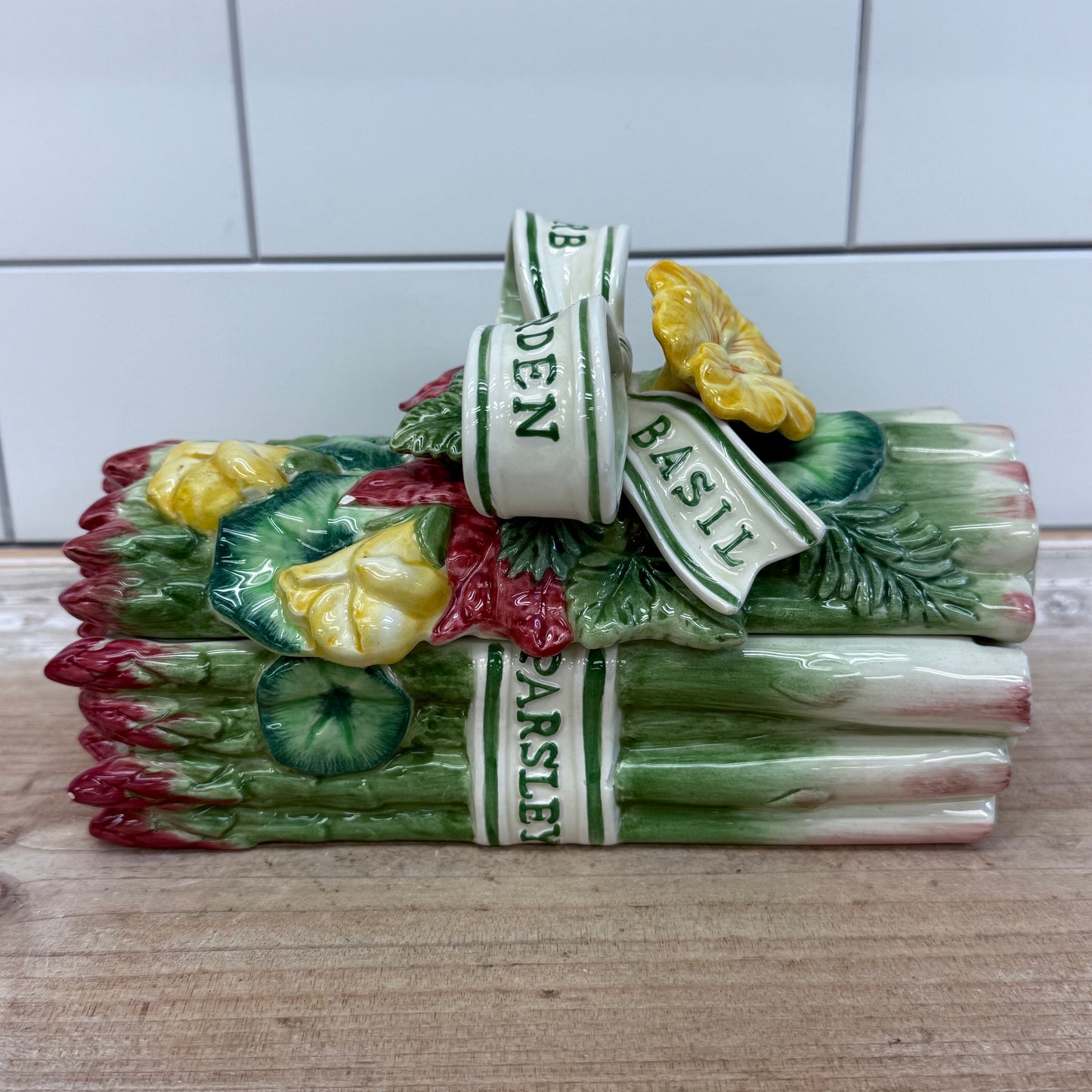 Fitz & Floyd Herb Garden Container, Ceramic