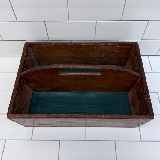 Handcrafted Wooden Divided Caddy