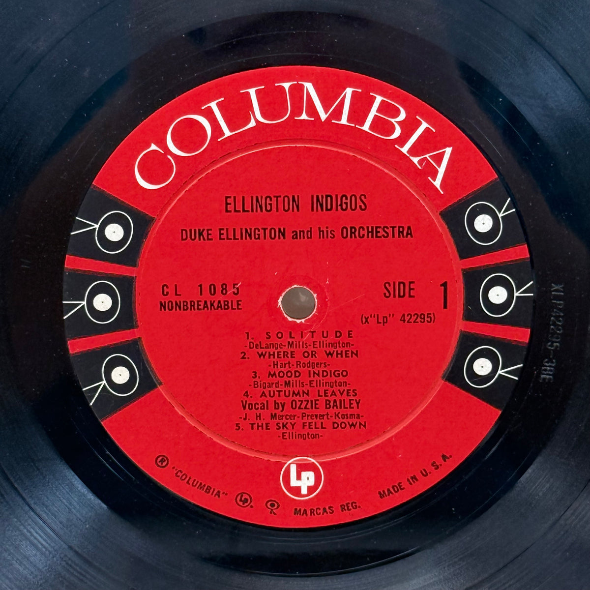 Duke Ellington Ellington Indigos Vinyl LP 1958 - 1085