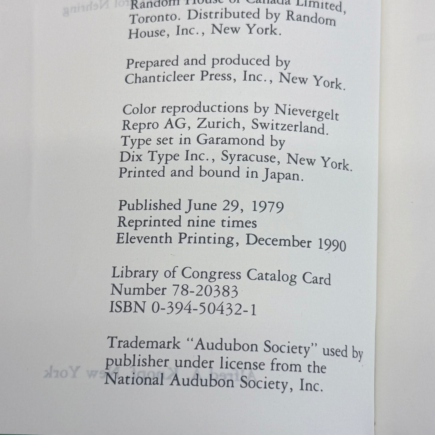Audubon North American Wildflowers Eastern Field Guide 1990